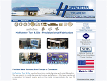 Tablet Screenshot of hoffstettertool.com